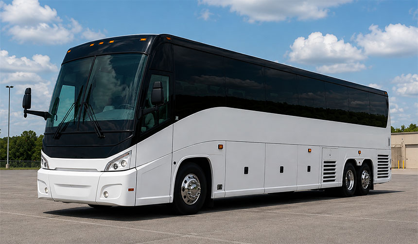 56-passenger charter bus in Baltimore, MD